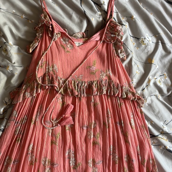 Spell and the gypsy midi maxi strappy Hendrix lurex sun dress ruffle boho - Picture 16 of 16